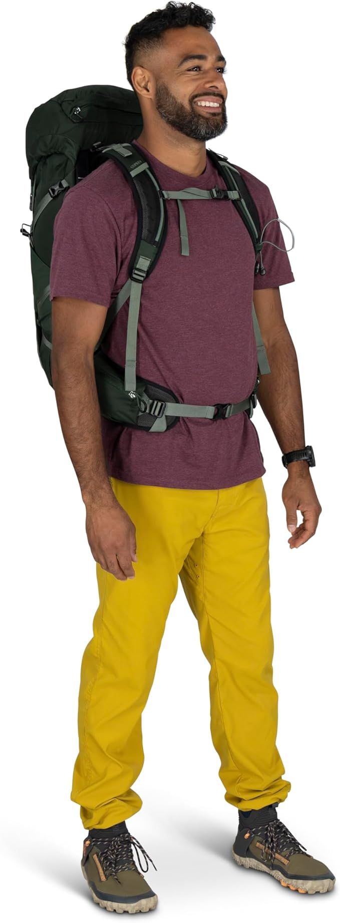 Osprey Talon 33L Men's Lightweight Hiking Backpack - Daypack for Travel & Camping, Black/Coal Grey