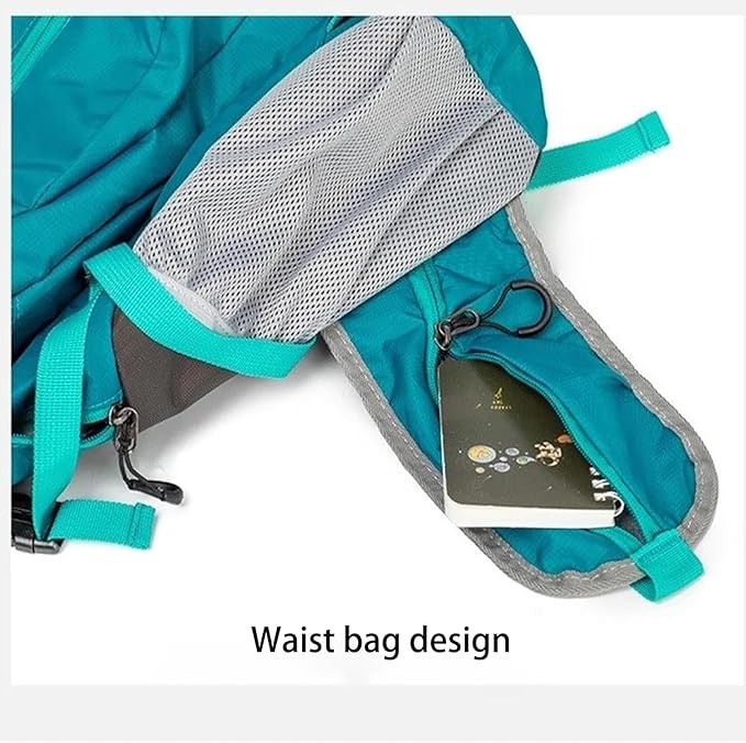 Hiking Backpack Daypack for Outdoor Travel, Lightweight Pack with Multiple Compartments, Unisex for Camping and Daily Use (Orange)