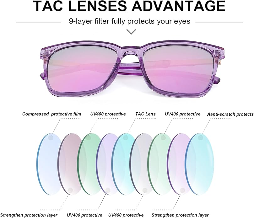 SIPHEW Oversized Square Sunglasses for Women|Lightweight Fashion Sunglasses 100% UV400 Protection|Trendy Mirrored Shade