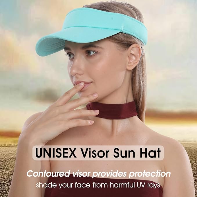 Sun Visor Hat Adjustable Velcro Outdoor Sports Cap for Men Women Adults