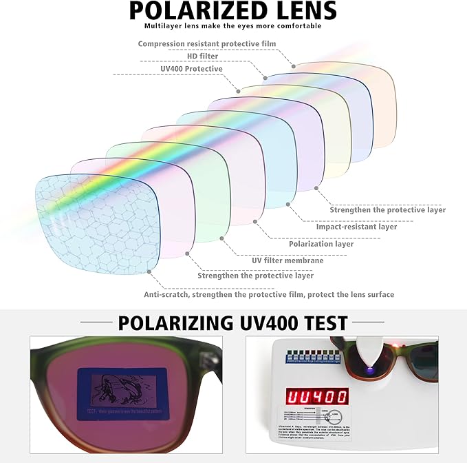 MEETSUN Polarized Sunglasses for Women Men Classic Retro Trendy Driving Sun Glasses UV400 Protection (3 Pack)