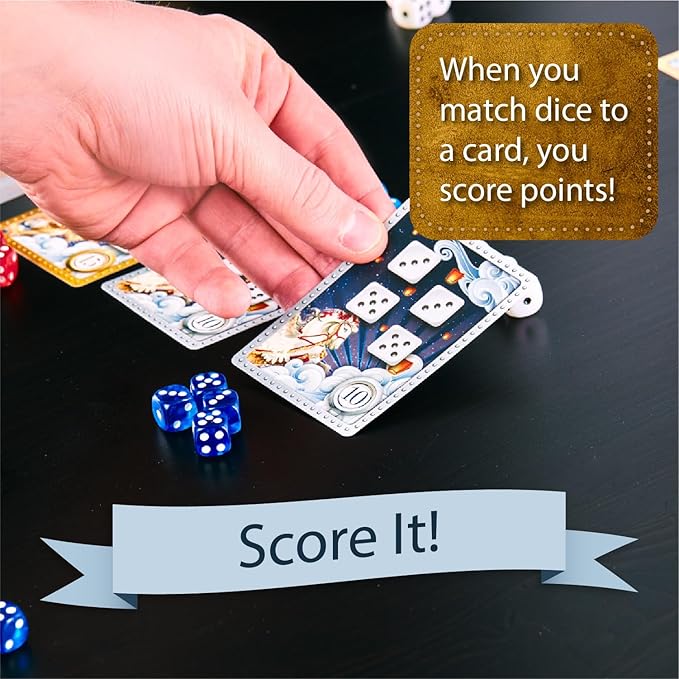 Calliope Roll for It! Deluxe Edition – Fast Dice Rolling Game of Luck & Strategy for 2–8 Players Ages 8+ | Quick Family Board Game Night Fun in Travel Tin