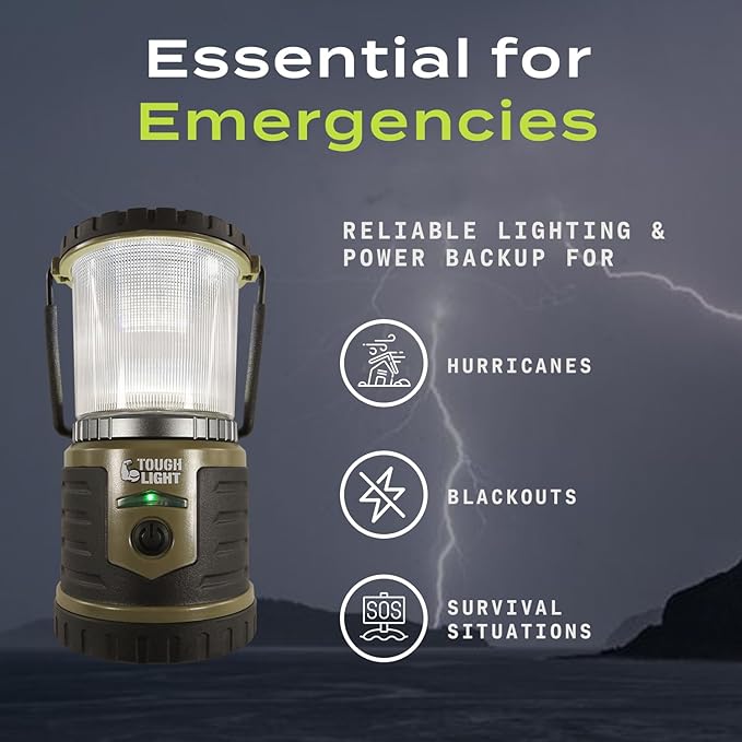 USB Rechargeable Camping Lantern, 400 Lumens LED Lantern, Hanging Tent Lamp, 6000mAh Power Bank, 200 Hour, 6 Modes, for Outdoors & Emergency