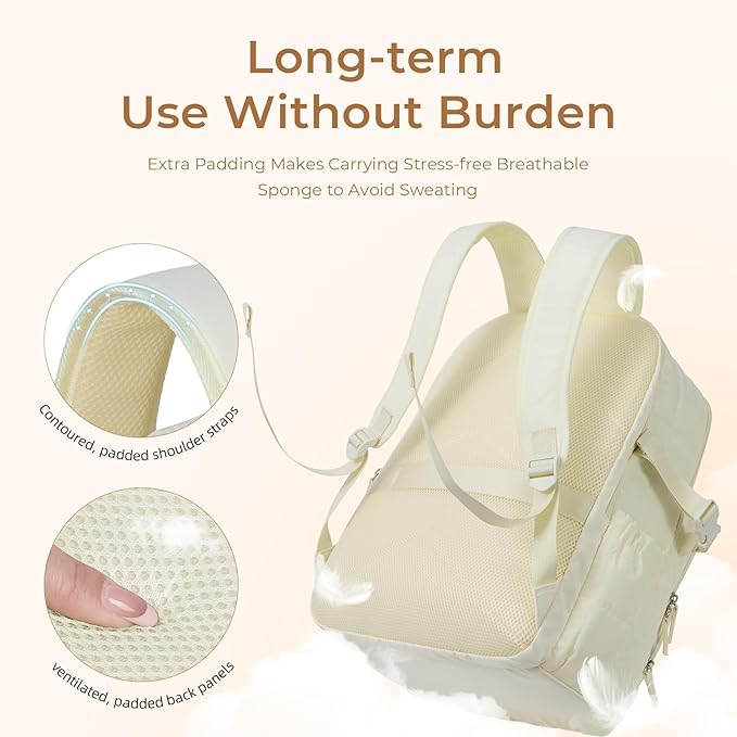 CLUCI Wrinkle-Resistant Laptop Backpack for Women, 17.3 Inch Anti Theft Travel Backpack, Puffer Quilted Work Backpack, Water Resistant College Bookbag with RFID