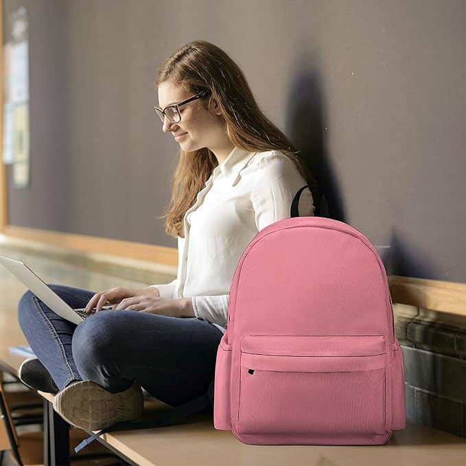 Salmon Backpack Adult Travel Daybag for Women Men College Backpack for Vacation Hiking Camping Bag