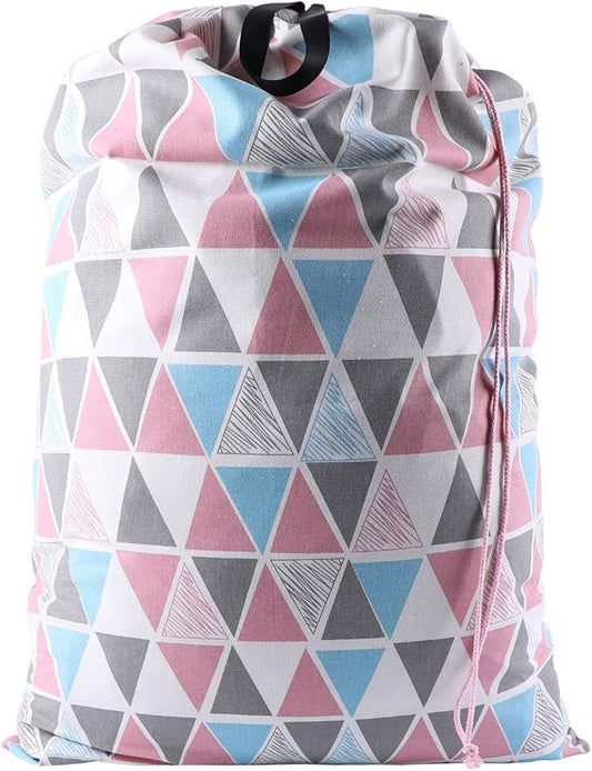 SWISSELITE Laundry Bag with Handle and Drawstring, Large Heavy Duty Laundry Bag, 28 x 40 Inches Travel Dirty Clothes Bag for Laundromat and Household