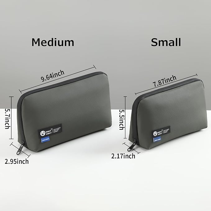 RIGHT AWAY Electronic Organizer,Waterproof Travel Accessories Storage, Tech Pouch for Cord, Power bank, Airpods, Daily Items