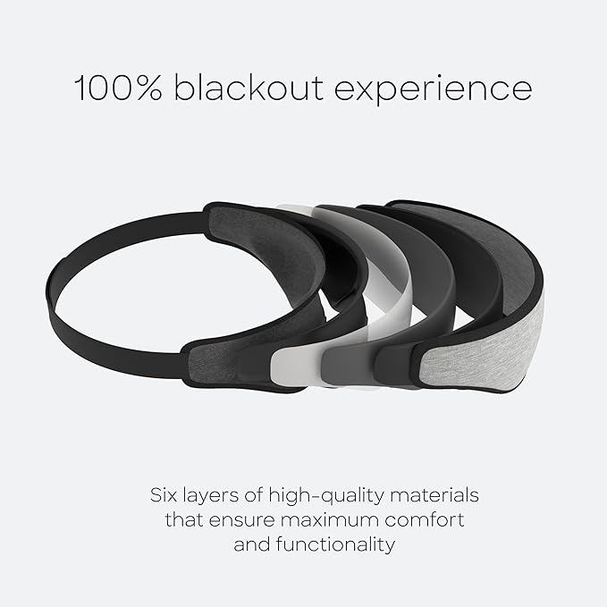 Ostrichpillow Eye Mask, Sleep Mask for Men Women 100% Blackout, No Pressure On Eyes, Soft & Breathable, Adjustable Fit, Travel Bag Included