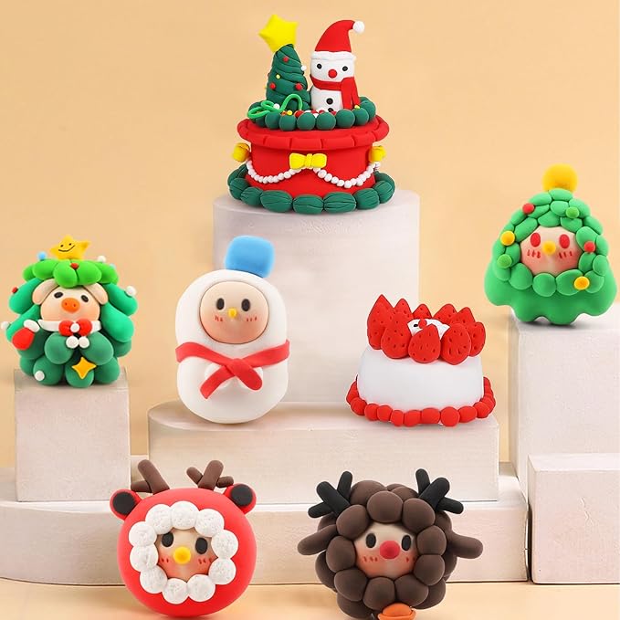 ifergoo Modeling Clay Kit for Kids - 24 Colors Magic Air Dry Clay, Ultra Light,Safe & Non-Toxic, Great DIY Gift for Age 3-12 Boys and Girls Children