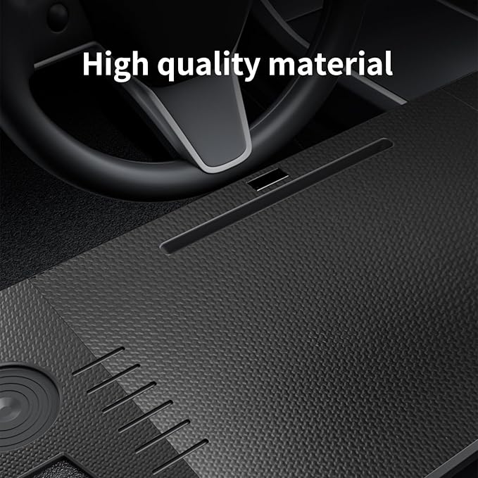 Car Laptop Desk for Tesla Model 3 Model Y Portable Car Table Food Tray Desk for Laptop Foldable Car Tray Table for Eating Travel Multipurpose Tray for Driver Accessories (Black)