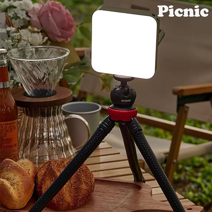 Rechargeable LED Camping Lantern, Super Bright Portable Tent Light, Waterproof Magnetic Flashlight for Emergency, Power Outages, Outdoor Camping & Hiking, USB Camp Lamp