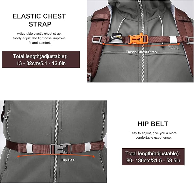 MOUNTAINTOP 25L/40L Hiking Backpack,Lightweight Travel Backpack for Men Women Outdoor Backpacking, Camping