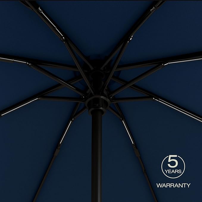 Knirps A.200 Medium Duomatic Windproof Umbrella for Adults – Automatic Open Close 38.5" Canopy, Travel Case Included