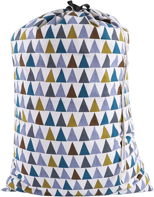 SWISSELITE Laundry Bag with Handle and Drawstring, Large Heavy Duty Laundry Bag, 28 x 40 Inches Travel Dirty Clothes Bag for Laundromat and Household