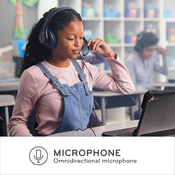 ThinkWrite Technologies TWT Audio Duro, TW220 (2nd Gen) | Premium Over-Ear Wired Headset with Noise Reducing Microphone (USB-A Connection)