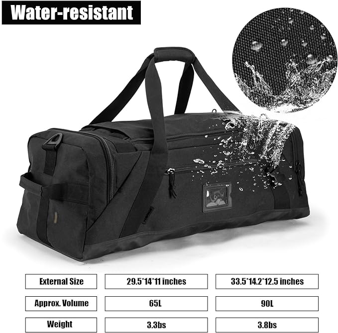 Large Duffle Bag,Gym Bags For Men Weekend Bag For Women Travel Backpack Carry On Sports Duffel Bag