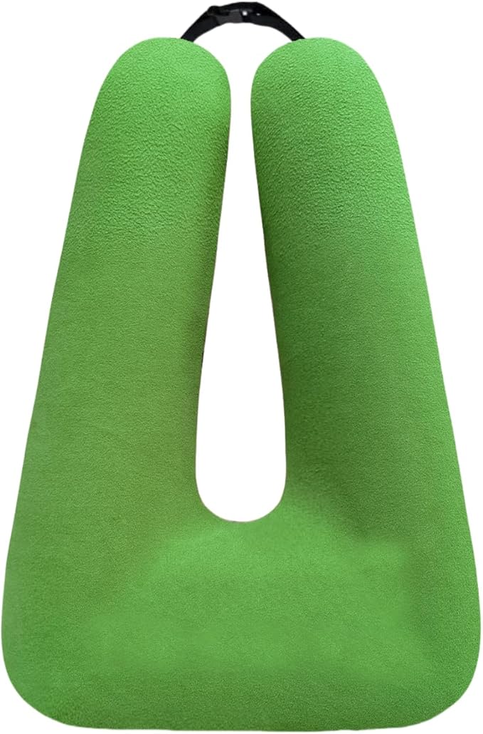 Travel Pillow, Travel Pillow for Adults and Children, Sleeping Pillow for Road Trips, Head and Body Support for Adults and Children in The Back Seat on Long Car Trips, Sage Green