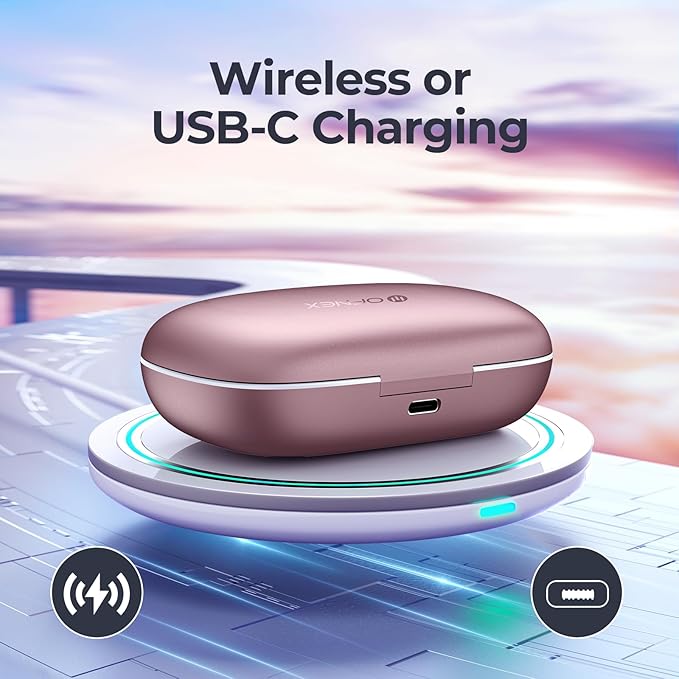 Active Noise Cancelling Wireless Earbuds Bluetooth Headphones 90 Hrs Playtime Ear Buds with Power Display Over-Ear Earphones with Earhooks IPX7 Waterproof Stereo Transparency Headset for Sports/Gym