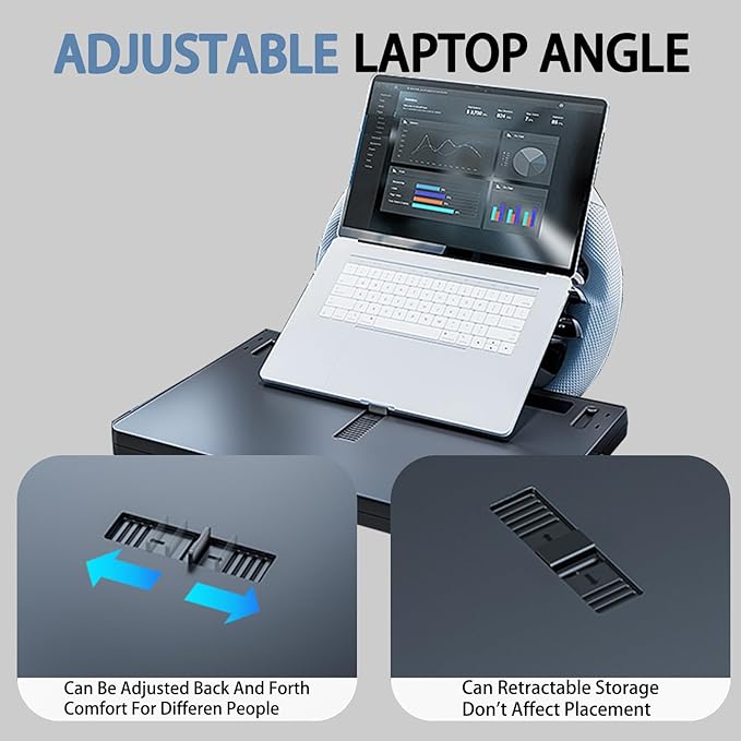 Steering Wheel Tray, Car Food Tray, Car Desk for Laptop, Multipurpose Car Table for Eating & Work, Adjustable Car Tray with Drawer and Anti-Slip Protective Adhesive