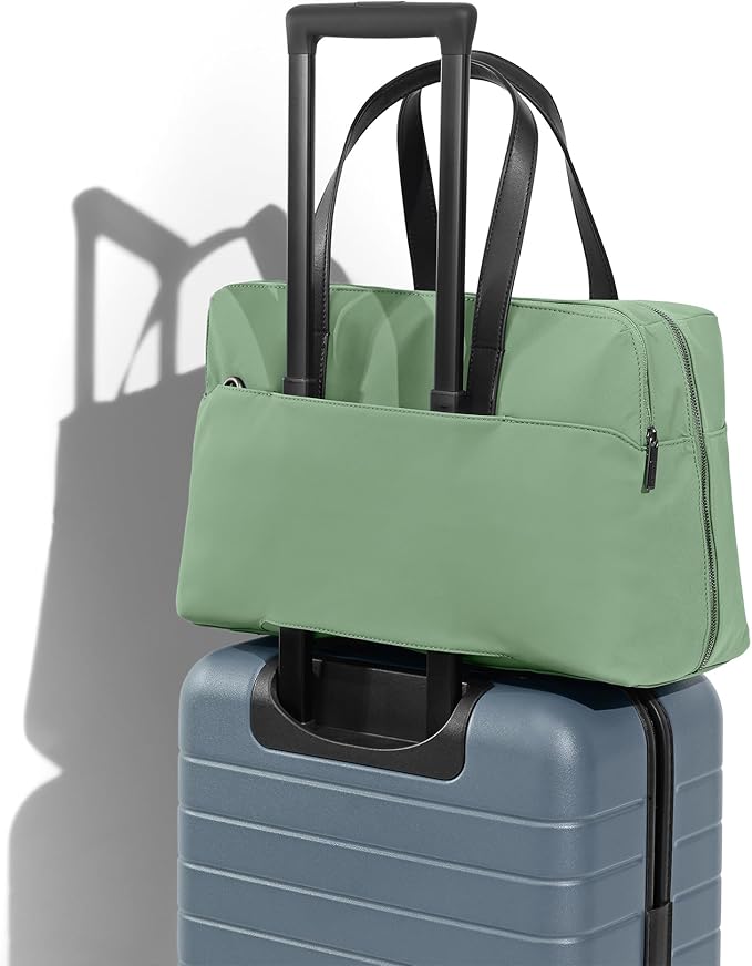 Away Everywhere Bag, Padded Laptop Sleeve, Water Resistant For Every Day Use, Removable Shoulder Strap, Daily Work Bag, Travel Essential Approved Personal Item, Sea Green