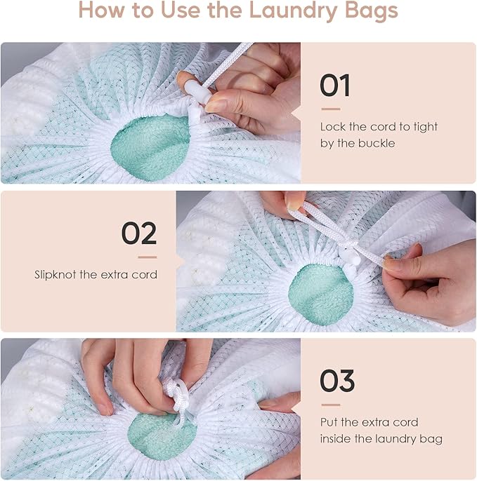 Meowoo Large Mesh Laundry Bag, 27×36inch Heavy Duty Mesh Laundry Bags Drawstring Lockable, Laundry Hamper Liner, Machine Washable, for Travel,Storage, Sports Factories, Dorms, White 1pcs