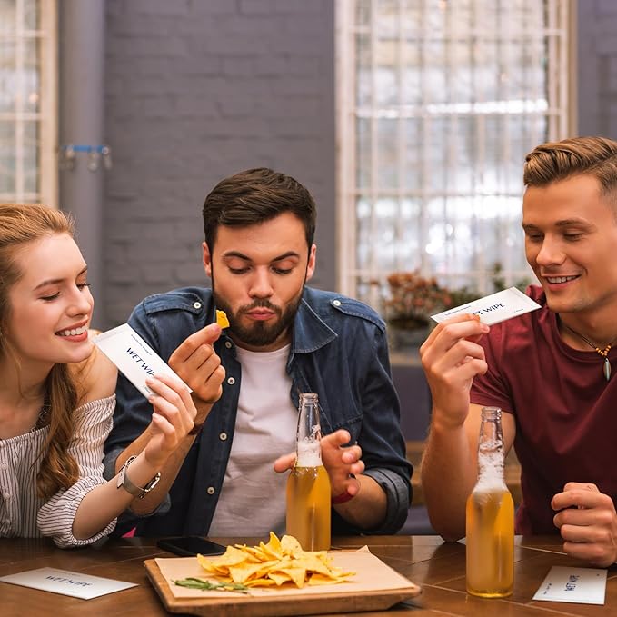 Timgle 300 Pack Individually Wrapped Wet Wipes Bulk Travel Size Unscented Hand Wipes Packets, Wet Napkins Clean Hands Quickly for Travel Homeless Restaurant Barbecue Wedding(White)