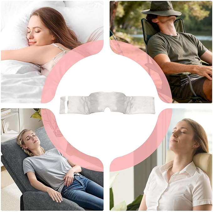 Eye Covers for Sleeping, Breathable Material, 69x12cm, Travel Sleep Eye Cover, Blackout Sleep Protector, Adjustable Design, for Games Holiday Birthday Party Home