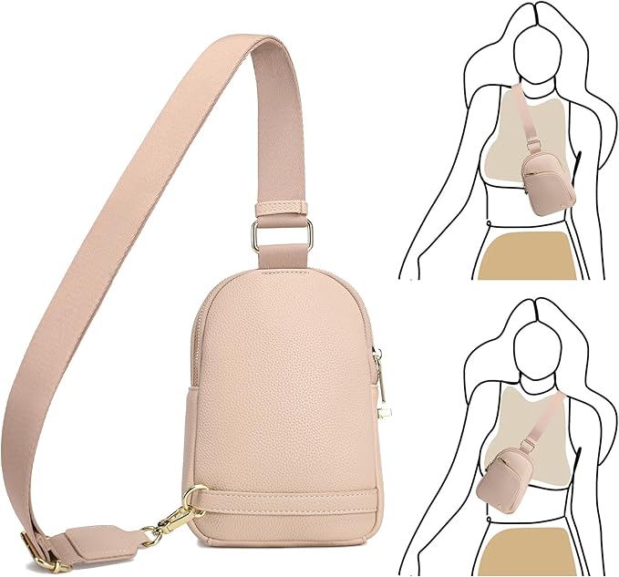INICAT RFID Blocking Sling Bag Anti Theft Crossbody Bags Women Valentine's Day Gifts Travel Purses Vegan Leather