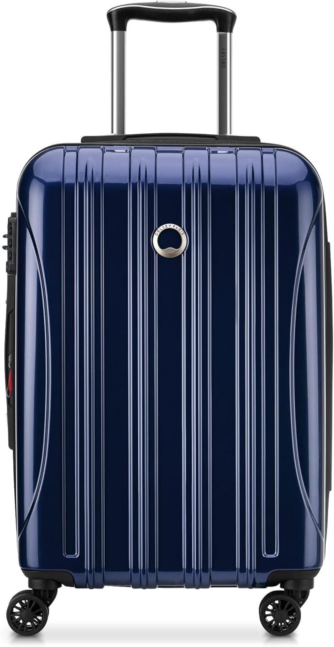 DELSEY PARIS Helium Aero Hardside Expandable Luggage with Spinner Wheels, Blue Cobalt, Carry-On 21 Inch