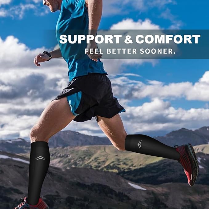 Bluemaple 6 Pack Copper Compression Socks for Women and Men Circulation-Best Support for Medical, Running,Nursing,Athletic