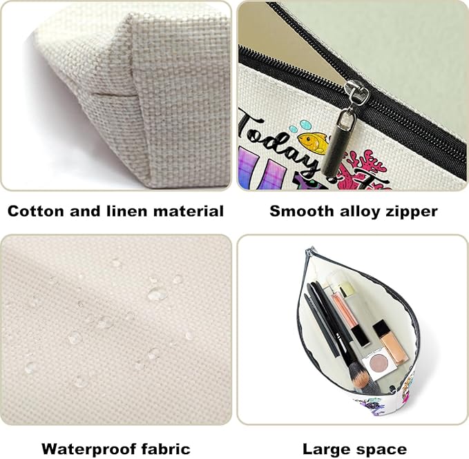 Cruise Life Makeup Bag Cosmetic Bag Funny Cruise Gifts Vacation Beach Themed Gifts for Women Sister Cruises Lovers Her Girls Trip Beach Stuff Essentials Christmas Birthday Graduation Friendship