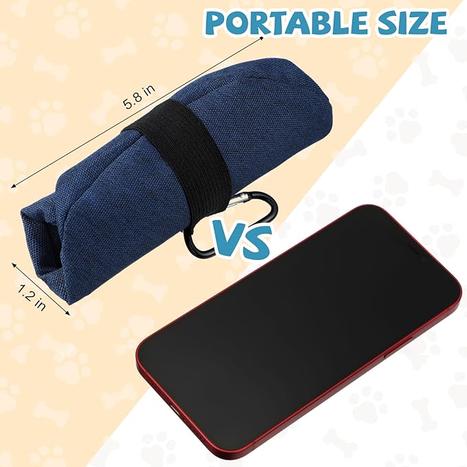 Meanplan 2 Pack Portable Dog Bowls Foldable Travel Dog Dish Portable Puppy Water and Food Bowl Pet Hiking Accessories for Small and Large Pets(Dark Blue, Red,40 oz)