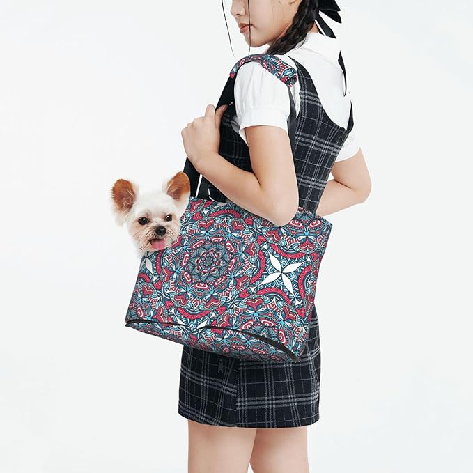 OEDTF Dog Purse Carrier with Safety Buckle, Dog Sling for Puppy and Cats Breathable Waterproof Wear-Resistant Foldable