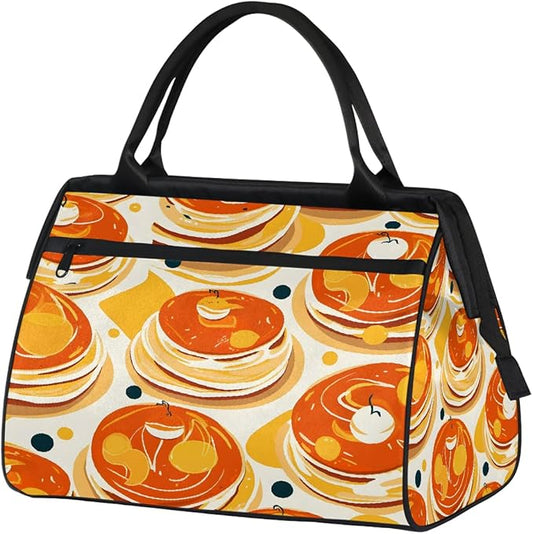 Travel Duffel Bag Cake Pattern Waterproof Sports Duffel Bags Lightweight Large Capacity Weekender Carry On Gym Bag for Women Men