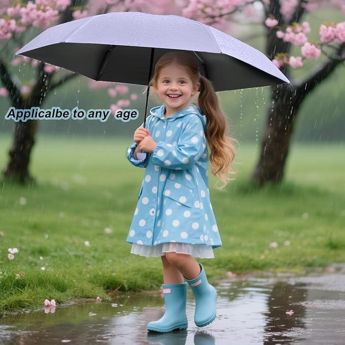 BAODINI Travel Essentials Mini Umbrella for Purse With Case Small Compact UV Sun Protection Lightweight Tiny Pocket Manual Open Close Umbrella for Women Kids and Men Fit Purse Backpack