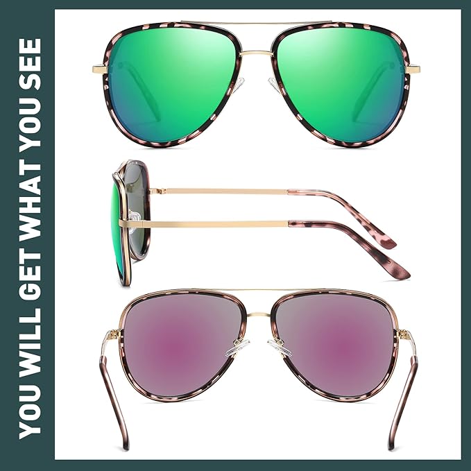 Polarized Aviator Sunglasses for Women