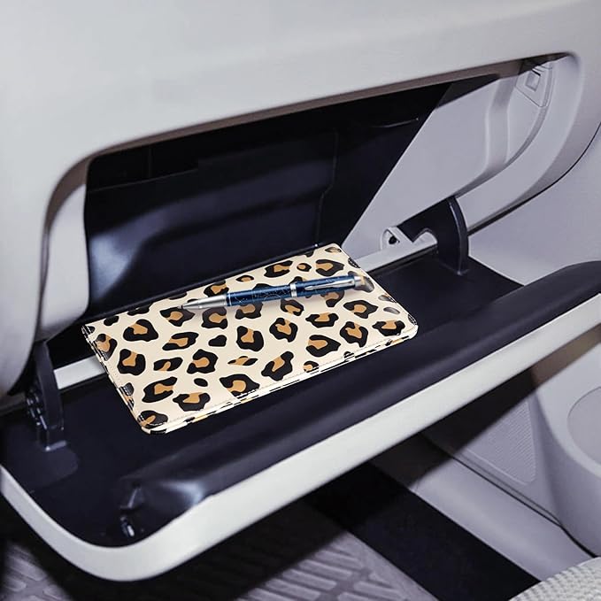 CoBak Car Registration and Insurance Holder - Vehicle Glove Box Car Organizer,Auto Truck Comparment Accessories Case with Magnetic Closure for Driver License,Cards