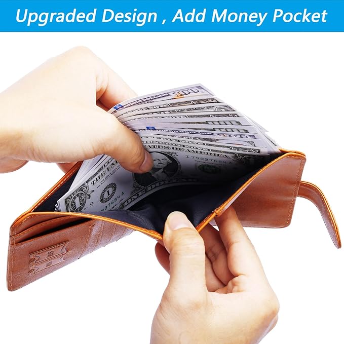 Airtag Passport Holder Cover Wallet RFID Blocking Leather Case Travel Essentials Luggage Accessories Travel Must Have(118#Claybank)