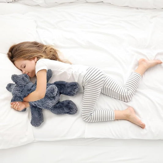 16" | 2 Pounds Gray Elephant Weighted Stuffed Animals,Sensory Comfort Plush Throw Pillow Toy,Kawaii Plushies Hugging Toy Gifts for Kids & Adults (Elephant, 16 inch 2 Pounds)