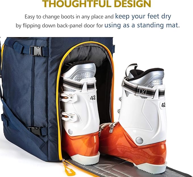 Unigear Ski Boot Bag Backpack for Helmet 50L/70L, Goggles, Gloves, Skis, Snowboard & Accessories