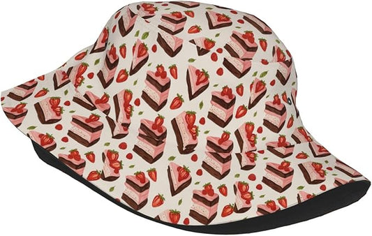 Unicorn and Pink Flower Fisherman Hat Summer Foldable UV Protection Sun Hat