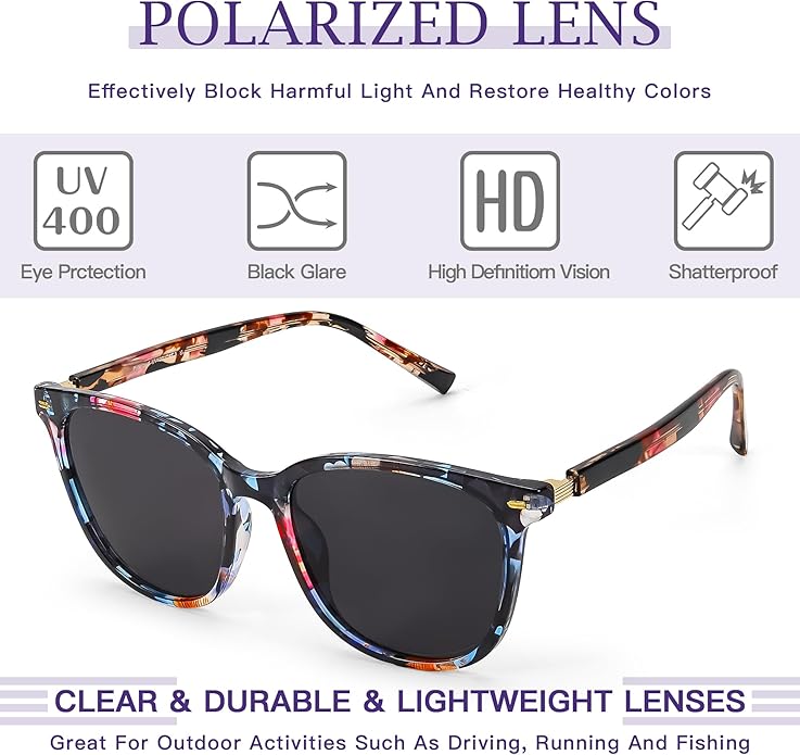 SIPHEW Oversized Square Sunglasses for Women|Lightweight Fashion Sunglasses 100% UV400 Protection|Trendy Mirrored Shade