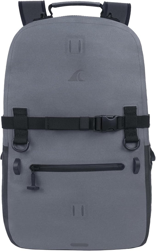 Breakwater Supply™ Waterproof IP68 Submersible Backpack with Airtight Zippers | Laptop Travel Outdoors | Fogland 25L 20L 15L