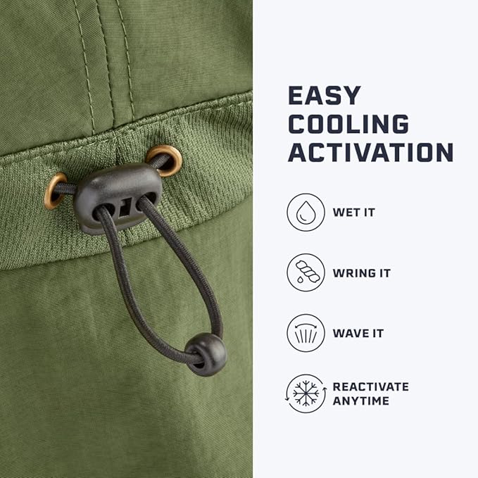 Cooling Sun Defender Sun Hat, UPF 50 UV Protection for Men Women, Wide Brim Outdoor Hat for Hiking, Fishing, Beach, Gardening