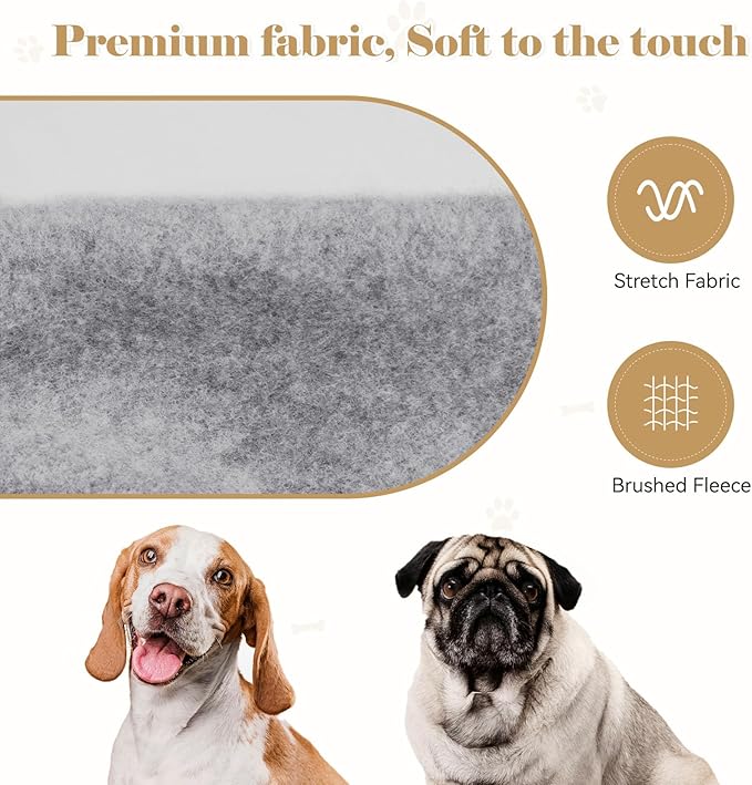 Dog Sweaters for Large Dogs,Dog Hoodie Sweater Solid Soft Brushed Fleece Pet Clothes Hoodie Sweatshirt with Pocket(Grey-XL)