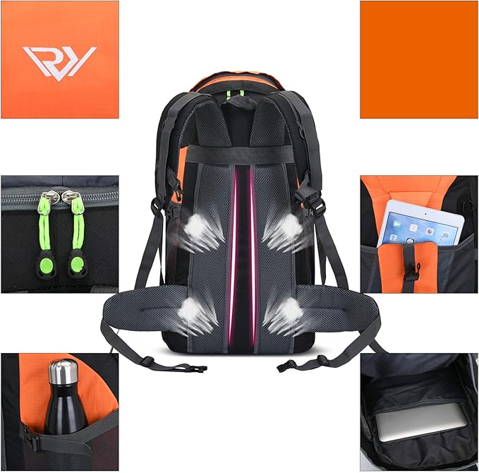 Russel Molly Hiking Backpack, 50l Camping Lightweight Bag for Outdoor