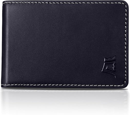 Kings Loot Wallet for Men | Customized Minimalist Slim RFID Blocking Leather Design with Cash Pocket & Card Pull Strap | Holds 1-15 Cards | Stylish & Durable Wallets