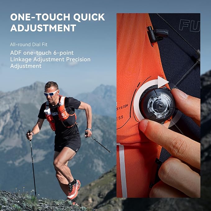 KAILAS FUGA AIR 8 Ⅳ Running Hydration Vest Hydration Pack Lightweight with Two TPU Water Bladders for Women Men Trail Cycling Hiking