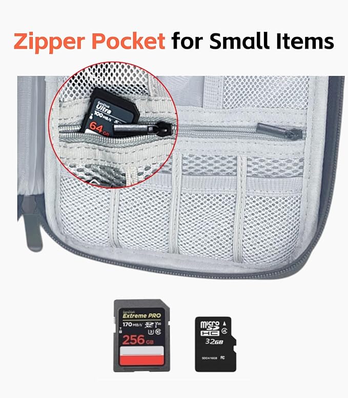 USB Flash Drive Case with Labels, USB Organizer Holds 24 Pcs, USBs Case, USBs Storage Cases,Thumb Drive Cases, Tech Gifts, Farther Day’s Gifts, Black