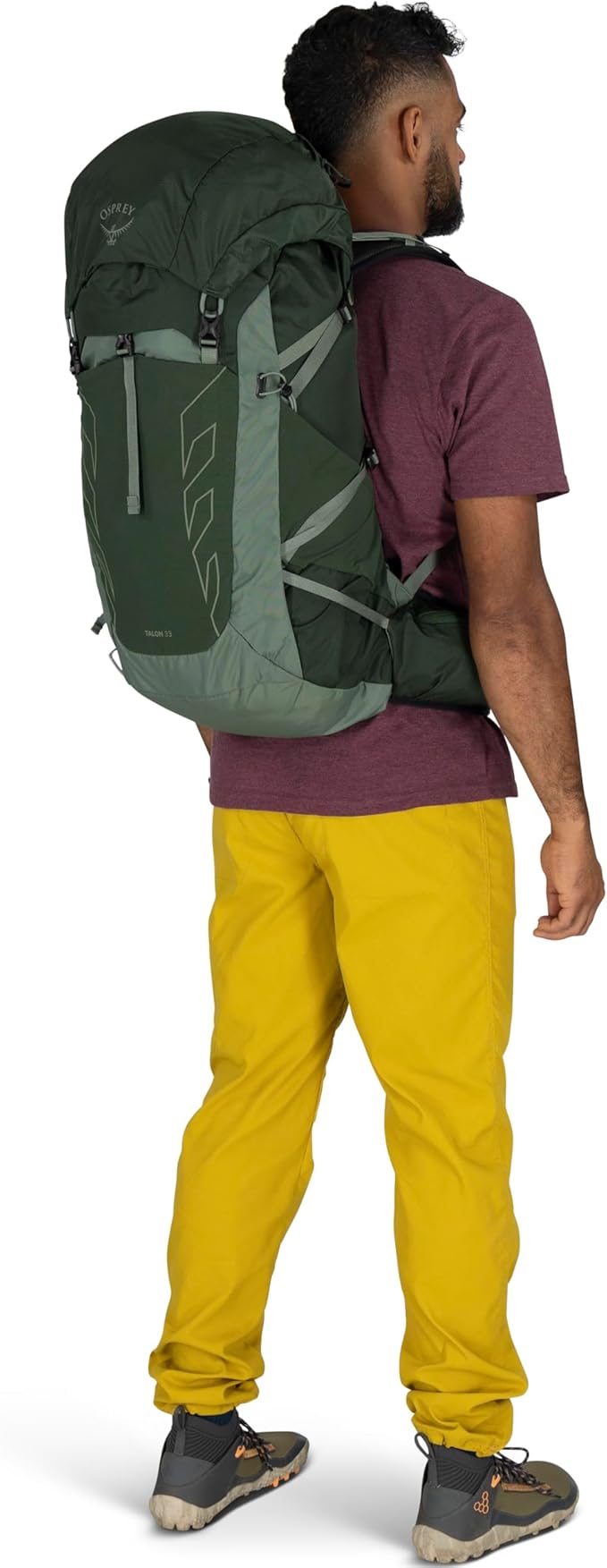 Osprey Talon 33L Men's Lightweight Hiking Backpack - Daypack for Travel & Camping, Phantom Grey/Dark Charcoal